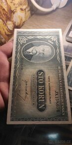 Masaryk 100 korun 1945 Neperforované - 6