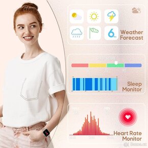 Chytré hodinky pro ženy ZKCREATION 1,69" HD IP67 - 6