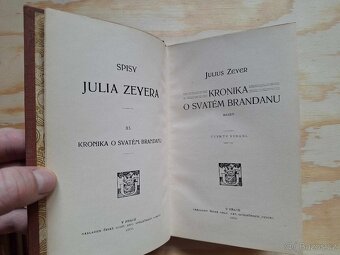 Julius Zeyer - knihy v polokožené vazbě, r.v. 1902 a 1906 - 6