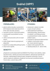 Montér  SVÁŘEČ HPP- montáže v EU- nové projekty - 6