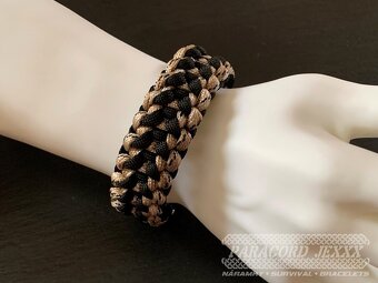 PARACORD náramek (19 cm) Desert Camo - black - 6