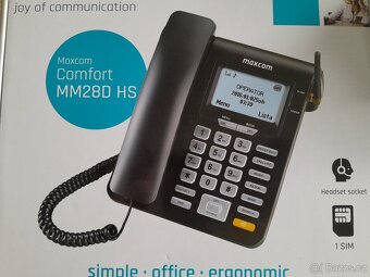 Stolní telefon s funkcemi mobilního Maxcom - 6