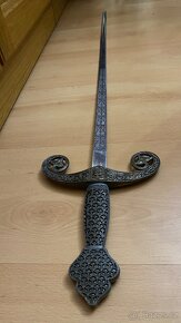 středověký meč Ferdinanda III, 13.stol, gravírovaný kord - 6