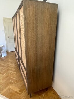 Šatní skříň s vídeňskou pleteninou Aries 2ks - 6