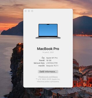 Apple Macbook Pro 2021 14,2” M1 Pro vesmírné šedý US - 6