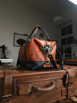 Kožená cestovní taška " duffle bag" - 6