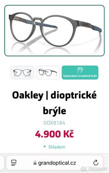 Dioptrické brýle, značkový rámeček OAKLEY - 6