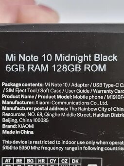 Xiaomi Mi Note 10, 128GB/6GB - 6