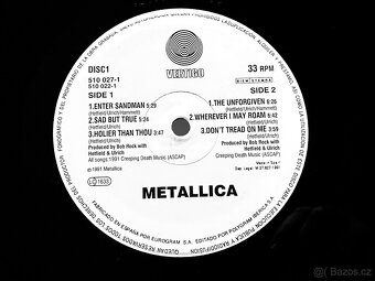 METALLICA 91 ČERNÉ DVOJALBUM PRVNÍ PRESS - 6