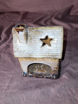 Vánoční domečky na čajovou svíčku. - 6