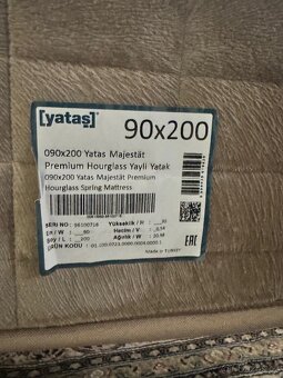 Luxusní boxspring postel IKEA mjolvik 180x200 - 6