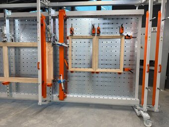 Rámový lis na dřevo, hydraulický lis, korpusový lis - 6