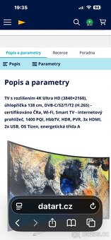 55" Samsung Prohnuta UE55MU6272 Televize prohnutá SMART LED - 6