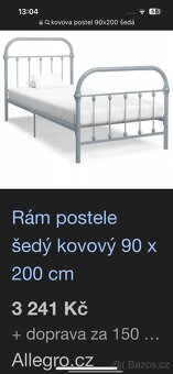 Postel kovová - 6