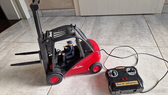 Linde,hračka vysokozdvižného vozíku na kabel,na ovládání - 6