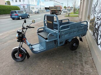 Elektrická pracovní tříkolka Cargo G1 1000W COC šedá - 6