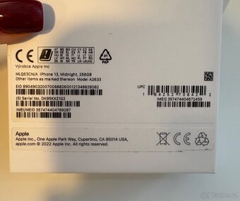 iPhone 13, Midnight, 256GB - 6