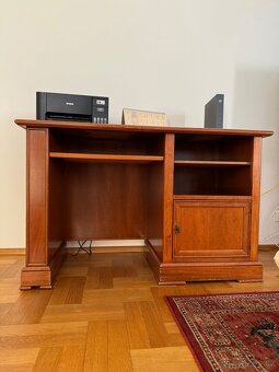 Knihovna otevřená dřevěná dýha třešeň - 6