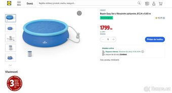 Bazén CRIVIT Quick Up / Easy Set s filtrací - 6
