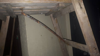 Štafle dřevěné s plošinou (stupačkou), schůdky, žebřík - 6