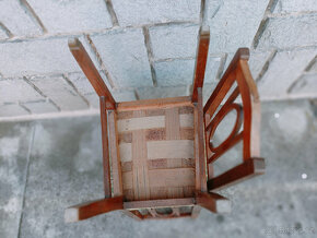 Historické dubové židle s čalouněním - 6