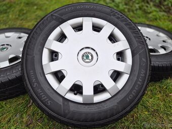 Kompletní zimní ocelová kola ŠKODA - 195/65 R15 - 5x100 - 6