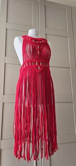 Handmade šaty macrame nové . - 6