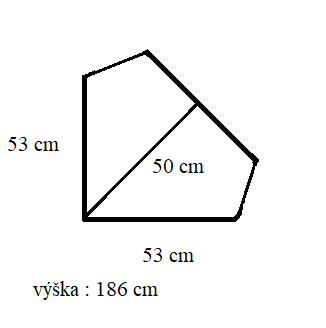 Prosklená rohová rustikální skříň - 6