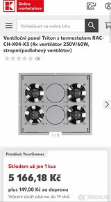 Ventilační panel Triton s termostat RAC-CH-X04-X3 - 6