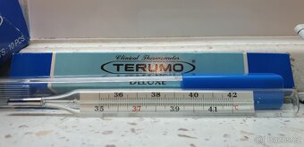 RTUŤOVÝ TEPLOMĚR NORMOVANÝ JAPAN TERUMO DE LUXE -NOVÝ - 6