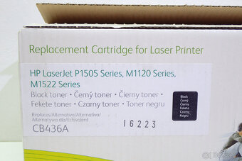 HP Laserjet náhradní laser cartridge černá CB436A - 6