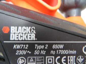 Zánovní elektrický hoblík BLACK and DECKER KW712 - 6