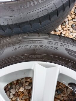 4x Alu Peugeot R16 + letní pneu 205/55 R16 91V - 6