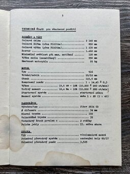 Návod k obsluze - ČZ 125 ccm Motocross ( 1983 ) - 6