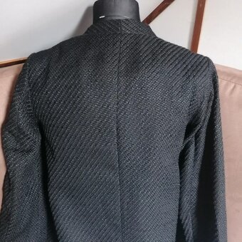 Krásný černý krátký kabátek vel.40-44 - 6