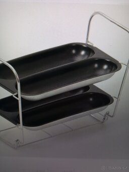 berle,nová žehlička,stojan na pečení baget-nový - 6