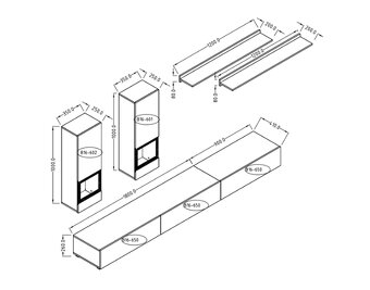 Konferenční stůl / Obývací set - 6