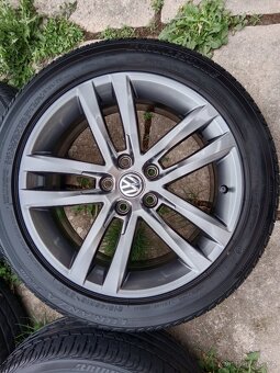 alu kola 5x100 r16 VW Polo, Škoda a letní pneu 205/45/16 - 6