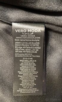 Žíhaný krátký kabátek/sako Vero Moda (40/42) - 6