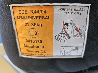 Podsedák Reemy s isofixem a podložkou, sk.III, 22-36 kg - 6