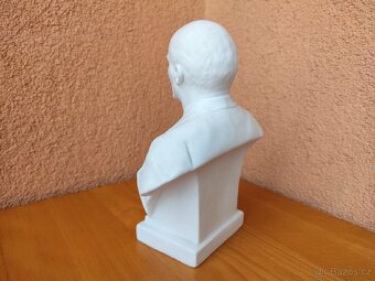 PORCELÁNOVÁ BUSTA V.I.LENINA značky LFZ, LOMONOSOV. - 6