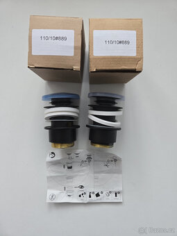 Nobilis umydlová výpusť click clack černá matná - 6