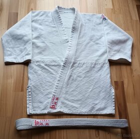 Kimono HAYASHI TODAI, vel. 150, bílé, 100 % bavlna - 6
