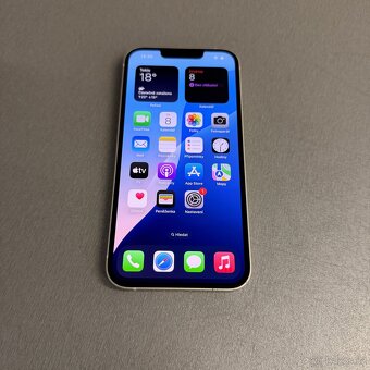 iPhone 13 128GB bílý, pěkný stav, 12 měsíců záruka - 6
