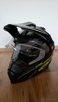 Moto helma XRC Dual Alpiner – výklopná, černá, vel. L, jako - 6