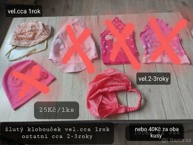 Klobouček,kšiltovka,šátek,plavky dívčí - 6