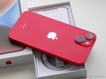 APPLE iPhone 14 256GB Product RED - ZÁRUKA - 100% BATERIE - 6