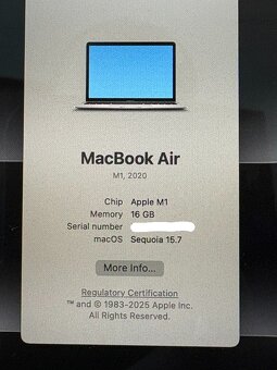 MacBook Air 2020 – 16GB RAM, 256GB SSD - 6