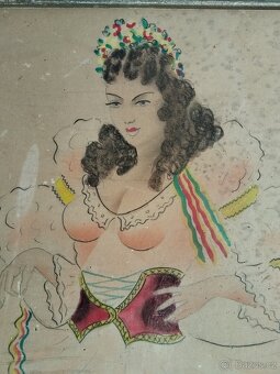 obraz TANEČNICE, sign. Jaroslav Štika - 6