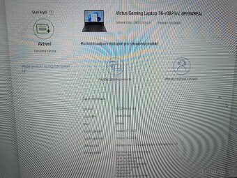 HP VICTUS 16 HERNÍ i5-13500/16GB DDR5/512GB/RTX 4050 ZÁRUKA - 6